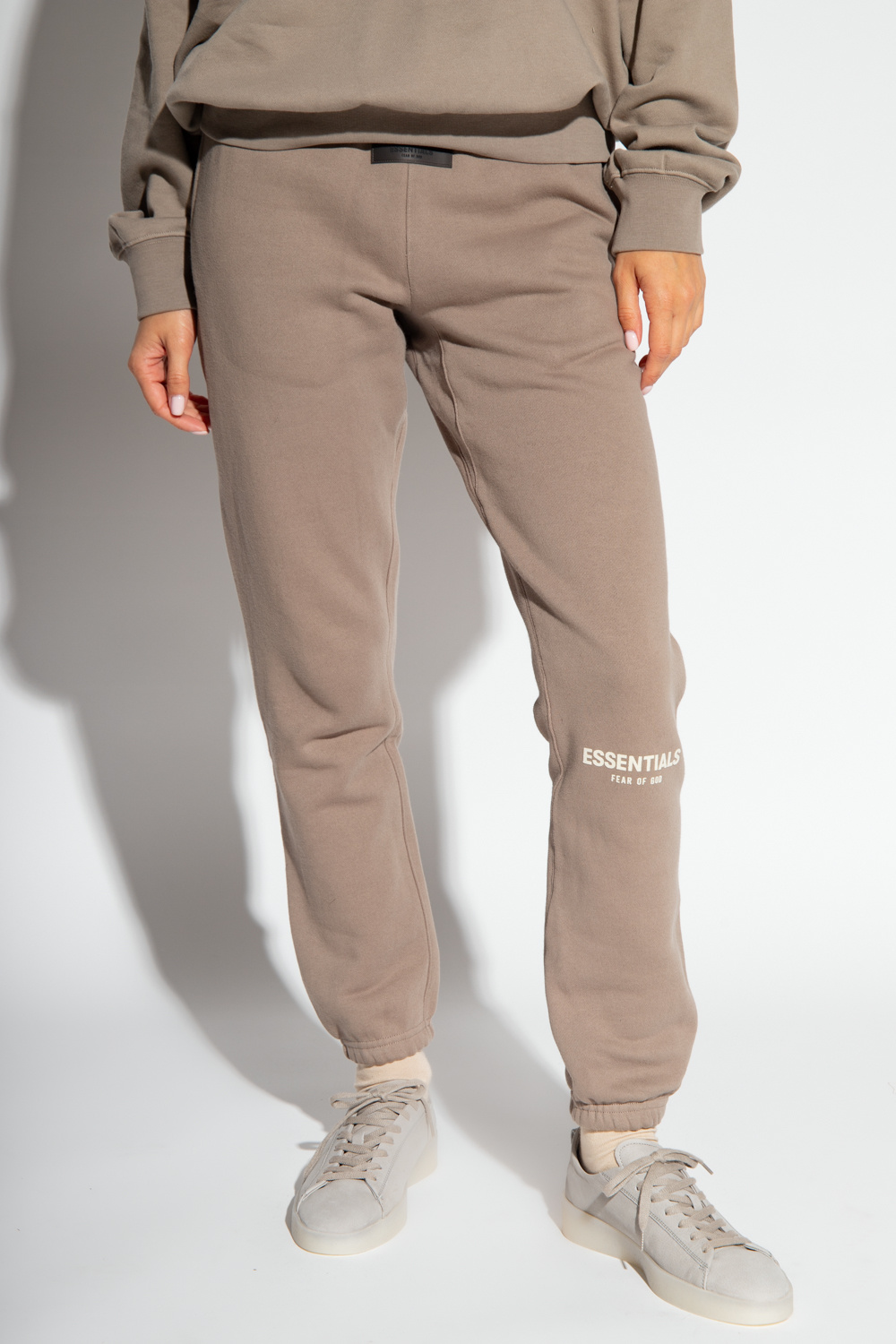 Brown Sweatpants with logo Fear Of God Essentials - Vitkac Italy